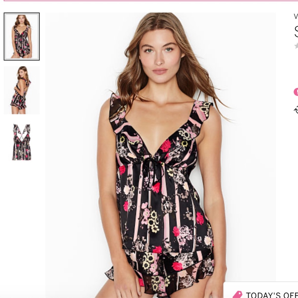 VICTORIA"S SECRET SATIN CHIFFON CAMI